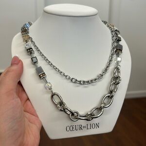 New - Coeur de Lion multi wear geo cube necklace